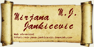 Mirjana Jankićević vizit kartica